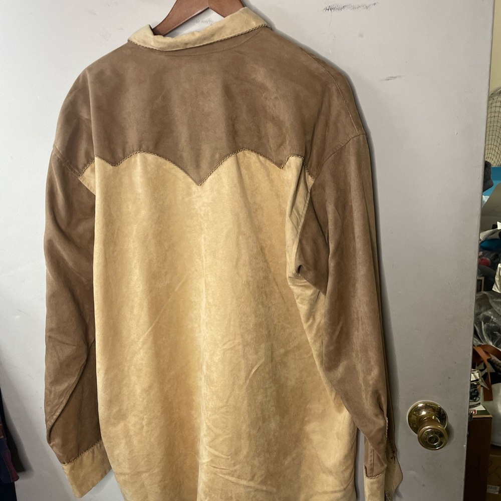 Panhandle Slim long sleeve, men’s XL, suede feel, snap close shirt jacket - Picture 12 of 14